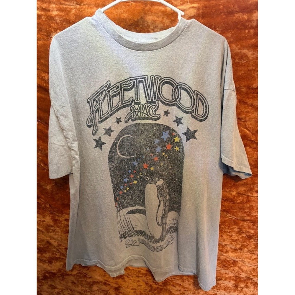 Fleetwood Mac Tour 2018-2019 Graphic T-Shirt Gray Mens Womens Size S/M Band Tee